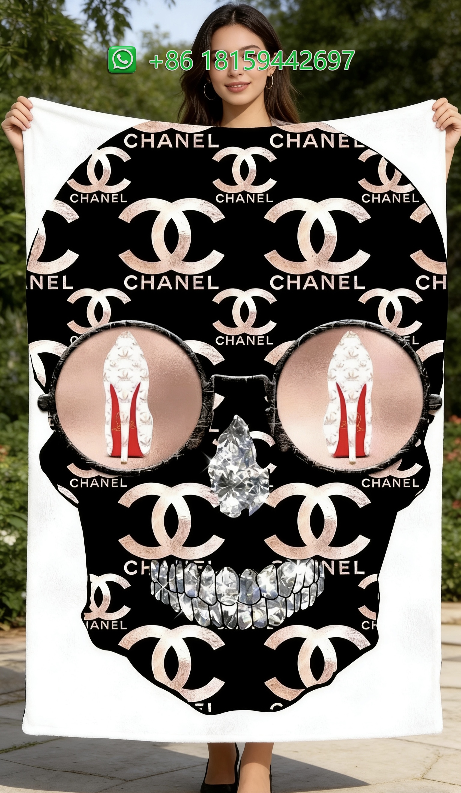 Chanel Throw Blankets